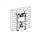 BENOTTI Sistema de parede com descarga dupla encastrável de sanita