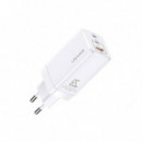 Cargador Rapido 65W USB + Cable SJ406 U43 Blanco USAMS