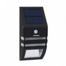 Aplique Solar Led 60 Lumens Negro AIRMEC