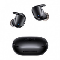 Auriculares Inalámbricos BLUETOOTH Serie BT5.0 con Estuche Negro USAMS