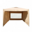 Carpa Metal Beige con Paredes DONNA GARDEN 3X3 Metros