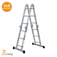 Escalera Aluminio Multiposicion AIRMEC (4X6)