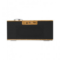 AIWA Radio Despertador con Altavoz Bluetooth,micro Sd,aux In CR-90BT Madera