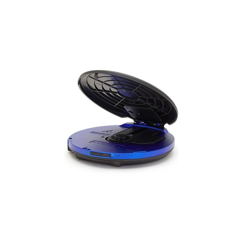 AIWA Reproductor CD Portatil Discman PCD-810RD Negro Azul Anti Shock  Incluye 2X Pilas Auricular