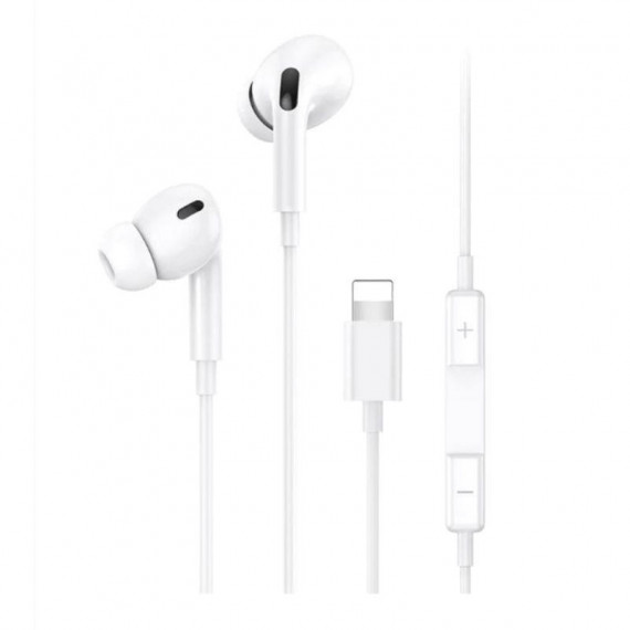 Auriculares con Cable Lightning 1.20M Blanco  USAMS