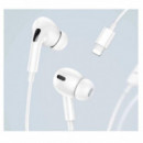 Auriculares con Cable Lightning 1.20M Blanco  USAMS