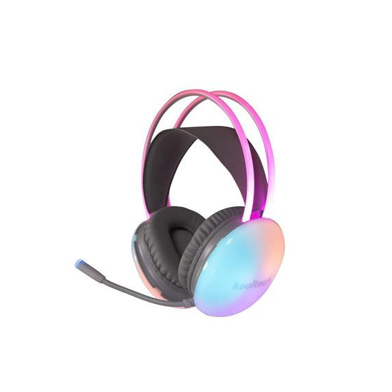 KOOLTECH Micro Auricular Casco Gaming CHP340 para PC,PS5,PS4,XBOX Cable,jack 3.5M Luces Led