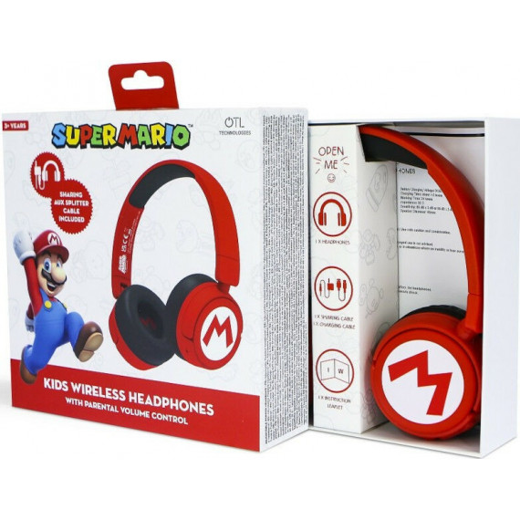 Auricular Mario Logo Kids Wireless  OTL TECHNOLOGIES
