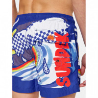 Boxer Baño Swim Trunks Azul-multicolor  SUNDEK