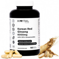 Ginseng Rojo Coreano 6000 Mg | 180 Cápsulas Veganas  HIVITAL