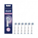 Oral B Pack 2+2+2 Recambio para Cepillo Electrico Sensitive Clean  ORAL-B