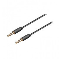 NIMO Cable Jack Estereo 4 Pin 3.5MM M/m Negra 0.5 Mtrs WIR730