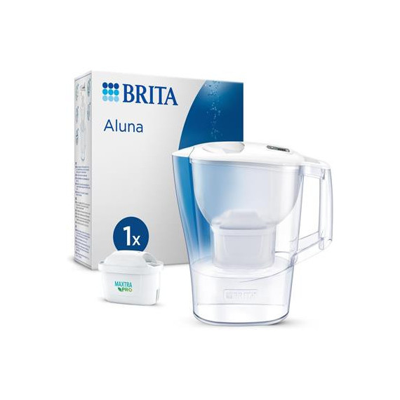 BRITA Jarra de Agua Filtrante 2.4L Aluna con 1  Filtro Maxtra Pro All In 1