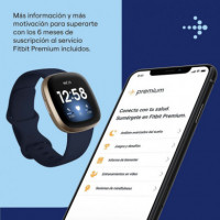 Smartwatch FITBIT VERSA3 Azul y Aluminio Dorado