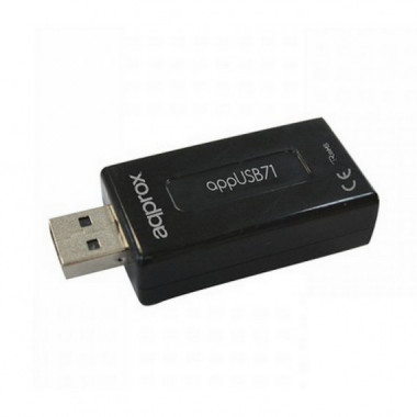 Tarjeta de Sonido 7.1 Externa por USB  APPROX