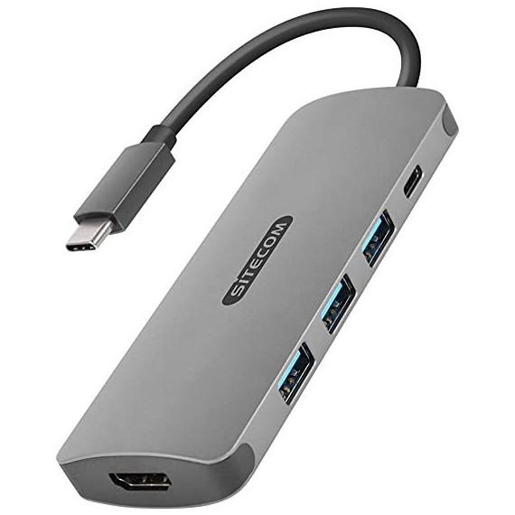 Docking SITECOM Usb-c a HDMI + Usb-c + 3 Puertos USB 3.0