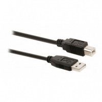 Cable USB 2.0 de a Macho a B Macho 3MTS.  DIMELEC