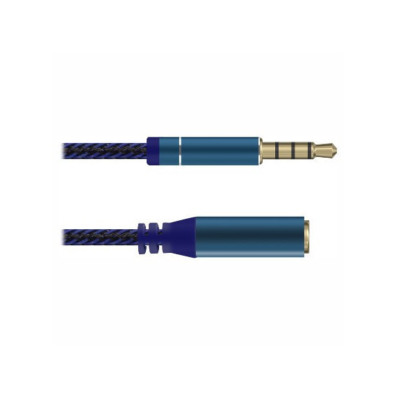 Cable Jack Macho - Hembra Metálico 3,5MM de 4 Polos 3MTRS.  DIMELEC