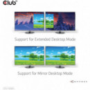 Adaptador Mst Displayport 1.4 a 2 HDMI Dual 4K60HZ CLUB 3D