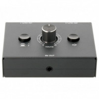 Selector Audio 2 Canales, Entrada O Salida + Control Volumen  FONESTAR