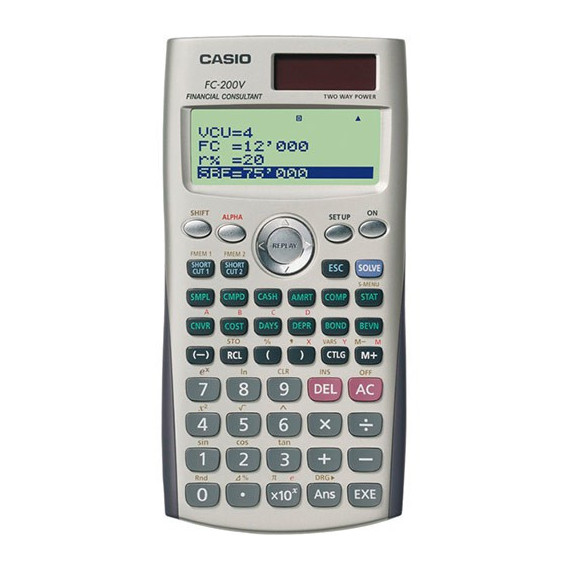 Calculadora Financiera CASIO FC-200V