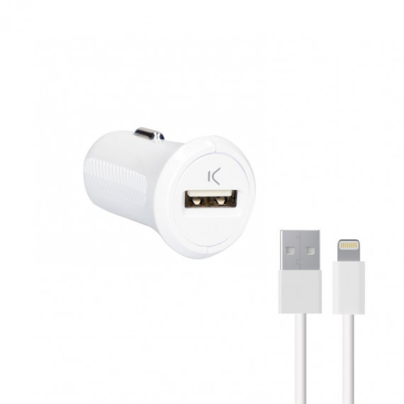 Cable de carga Lightning a USB-A Ksix, Made For iPhone, Compatible