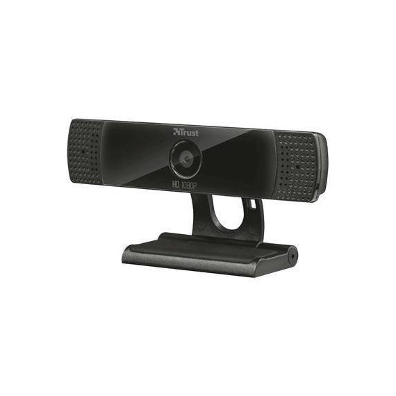TRUST Webcam con Micro para Pc Vero 8MP, Full HD 1080P