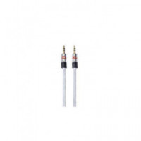 DCU Cable Audio Estereo Jack 3.5MM M/m 1MTR Blanco Reforzado