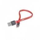 DCU 34101285 Cable Datos Iphone Lightning Plano Rojo 0.20 Cm