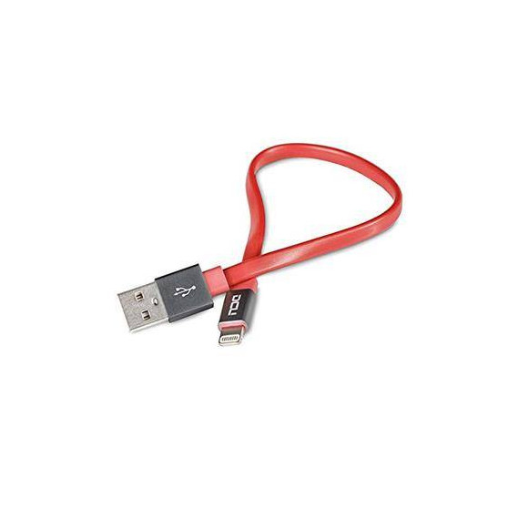 DCU 34101285 Cable Datos Iphone Lightning Plano Rojo 0.20 Cm