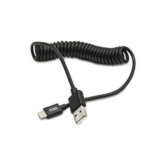 DCU Cable Datos Lightning a USB2.0 1.5MTRS Negra Rizado