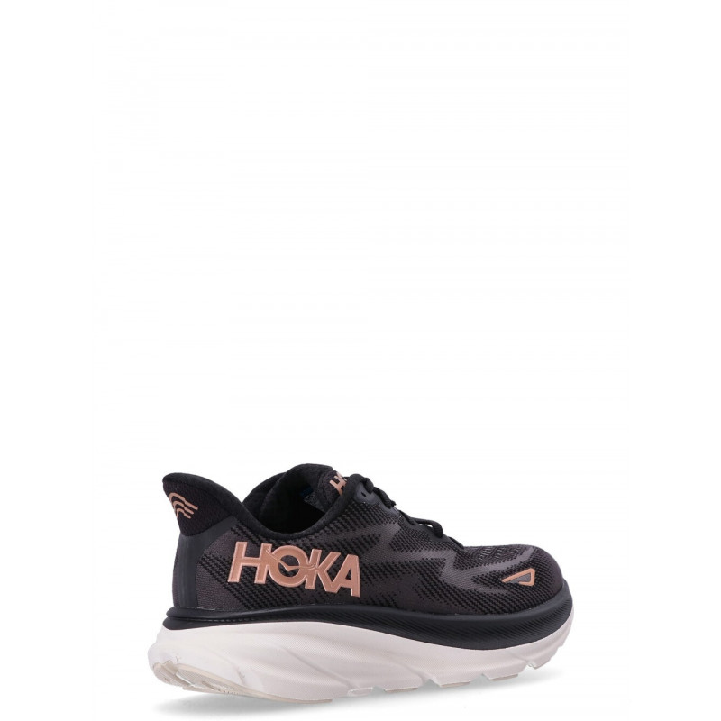 Hoka Zapatillas Running Mujer- Clifton 9 - negro / rose gold