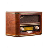 ROADSTAR Radio Vintage Fm/am HRA-1500/N Corriente O Pilas