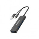 Hub SITECOM Usb-c 3.0 a 4XUSB-A 3.0 Negro (CN-414)