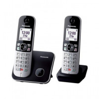 PANASONIC Telefono Inalambrico Duo KX-TG6852 Negro con Plata