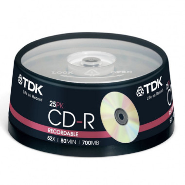 Tarrina CD X25 TDK