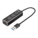 Hub CLUB 3D 3XUSB-A 3.0 1XRJ45 Negro (CSV-1430A)