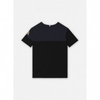 Camiseta Lcs Noel Sp Ss Nº1 010 Azul/negro  LE COQ SPORTIF