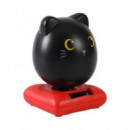 ITOTAL Figura Solar Forma Gato Negro XL2695