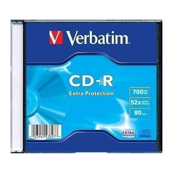 CD VERBATIM 80 minutos CAJA INDIVIDUAL