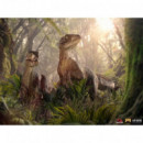 Figura Velociraptores Jurassic Park  IRON STUDIOS