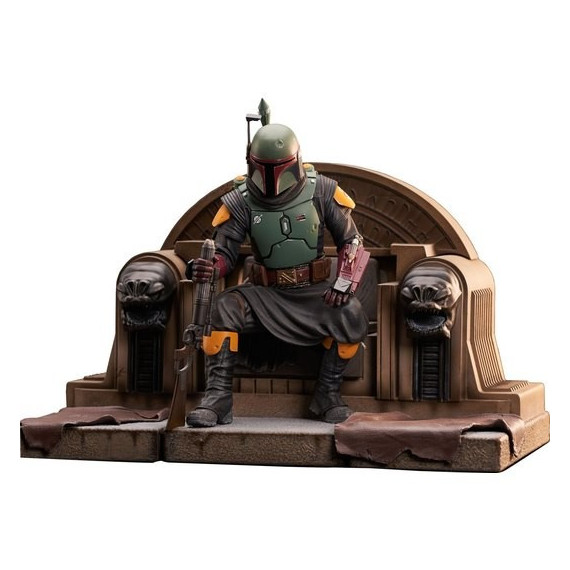 Figura Boba Fett en el Trono The Mandalorian Star Wars  GENTLE GIANT LTD