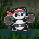 Back Squat Panda  TRAIN LIKE FIGHT