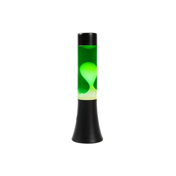 ITOTAL Lampara de Lava Base Negra con Liquido Verde/blanco XL2458