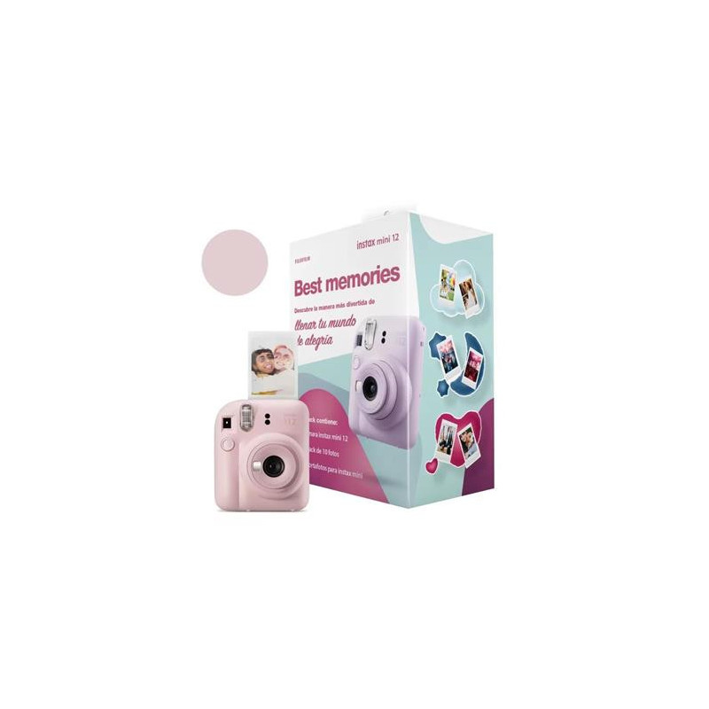  Fujifilm Instax Mini 12 - Funda para cámara instantánea +  cámara, color blanco arcilla : Electrónica