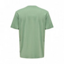 Camisetas Hombre Camiseta ONLY&SONS Lenny Vintage Print Hedge Green