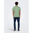 Camisetas Hombre Camiseta ONLY&SONS Lenny Vintage Print Hedge Green