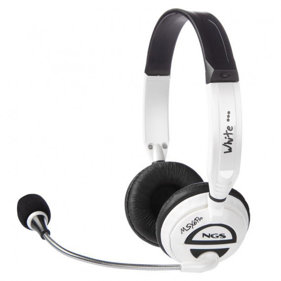 AURICULARES + MICROFONO NGS MSX6 PRO WHITE