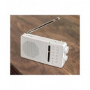 SANGEAN Radio Portatil Analogica Am/fm Pocket 110 SR-36 Blanca