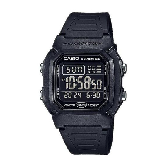 CASIO Coleccion W-800H-2AVES Reloj Digital, Fecha, Cronometro, Calendario, Alarma, Resistente